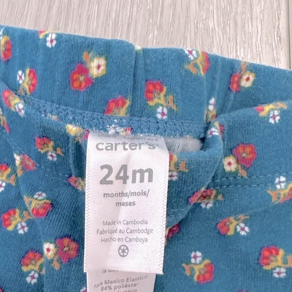 Carter’s floral leggings - Picture 2 of 2